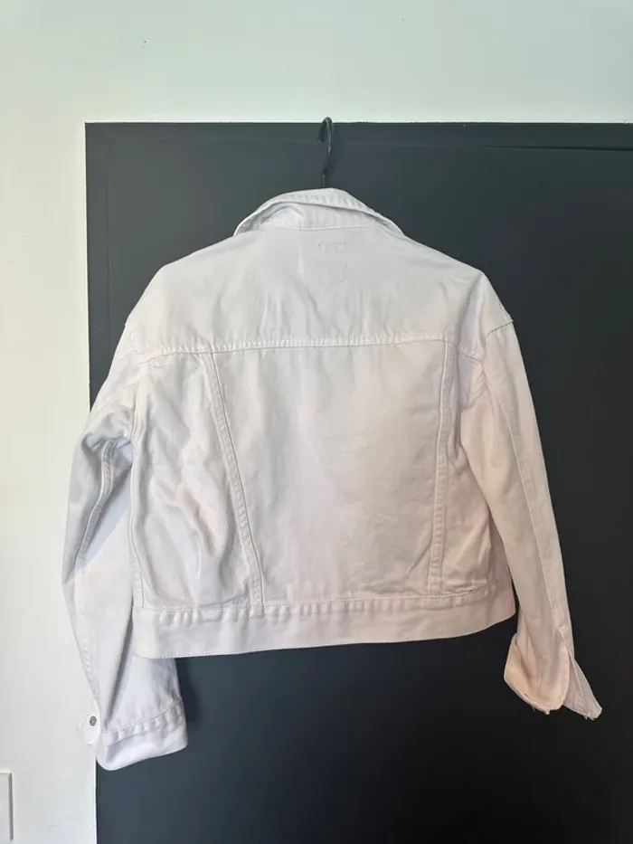 Veste jean blanche courte - photo numéro 3