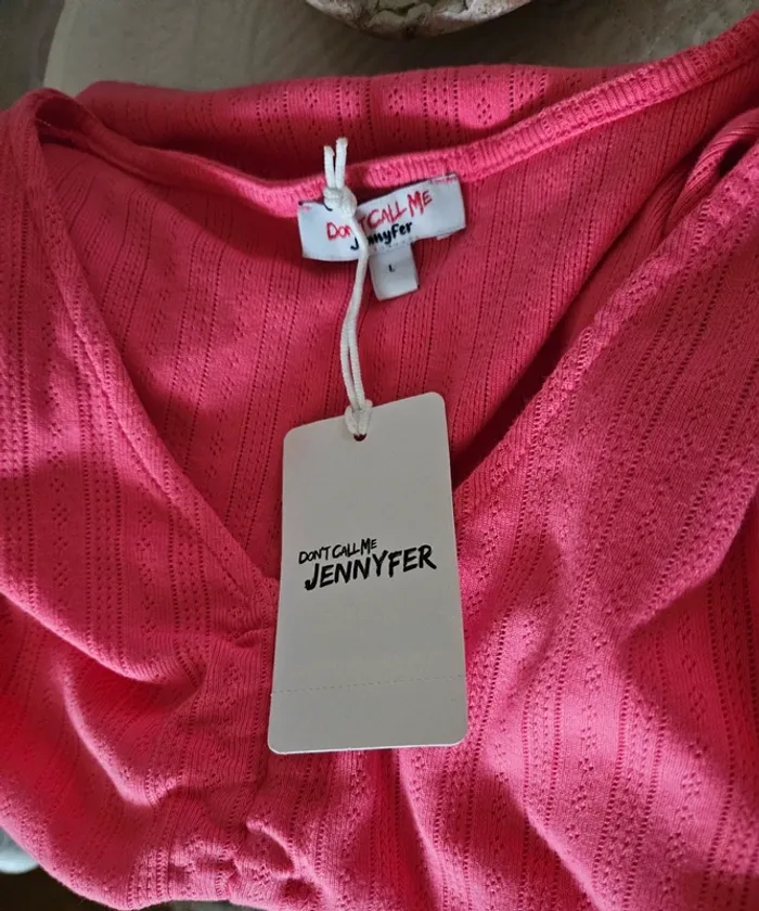 Haut rose Jennyfer Taille L Neuf - photo numéro 5