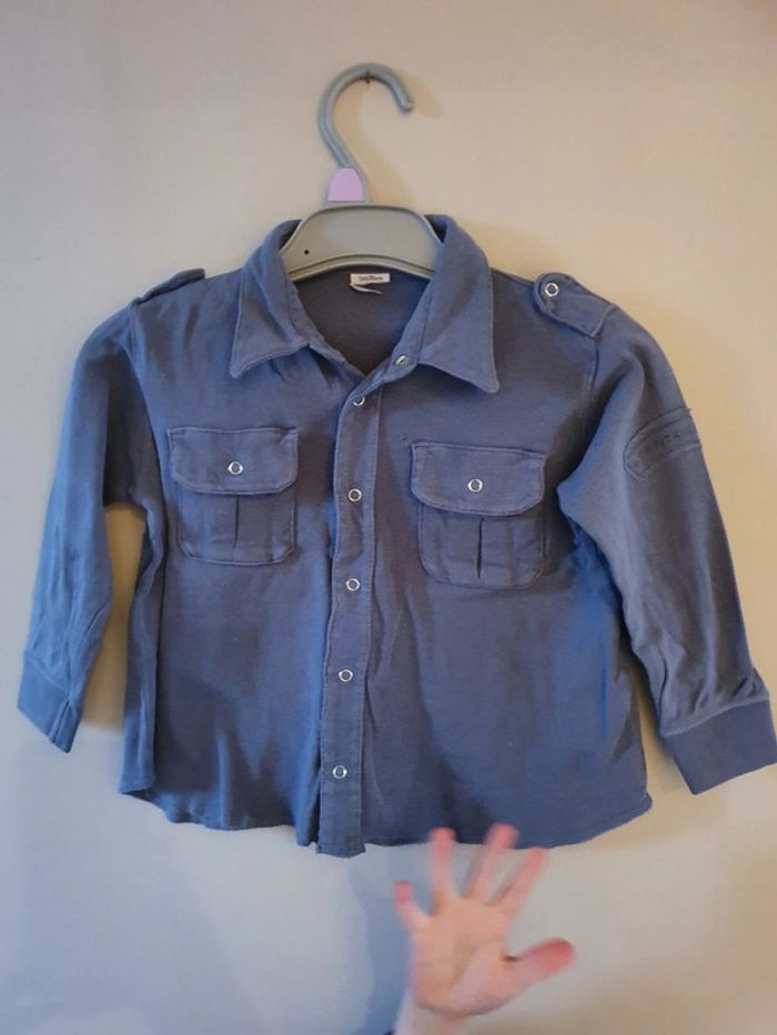 Chemise en moleton petit bateau 2 ans