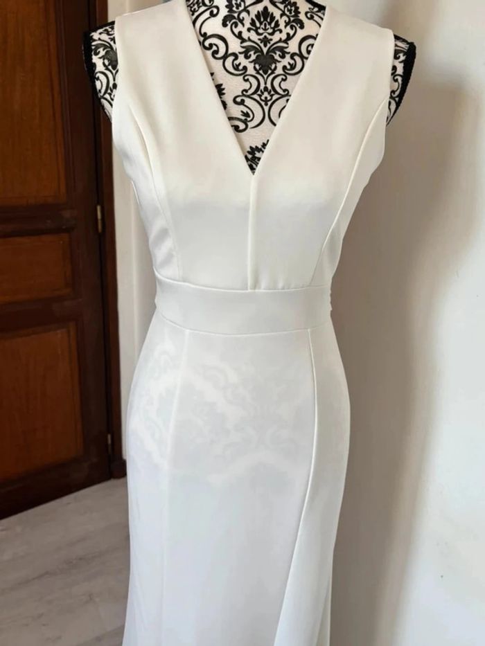 Robe de soirée longue blanche taille 36 - photo numéro 4