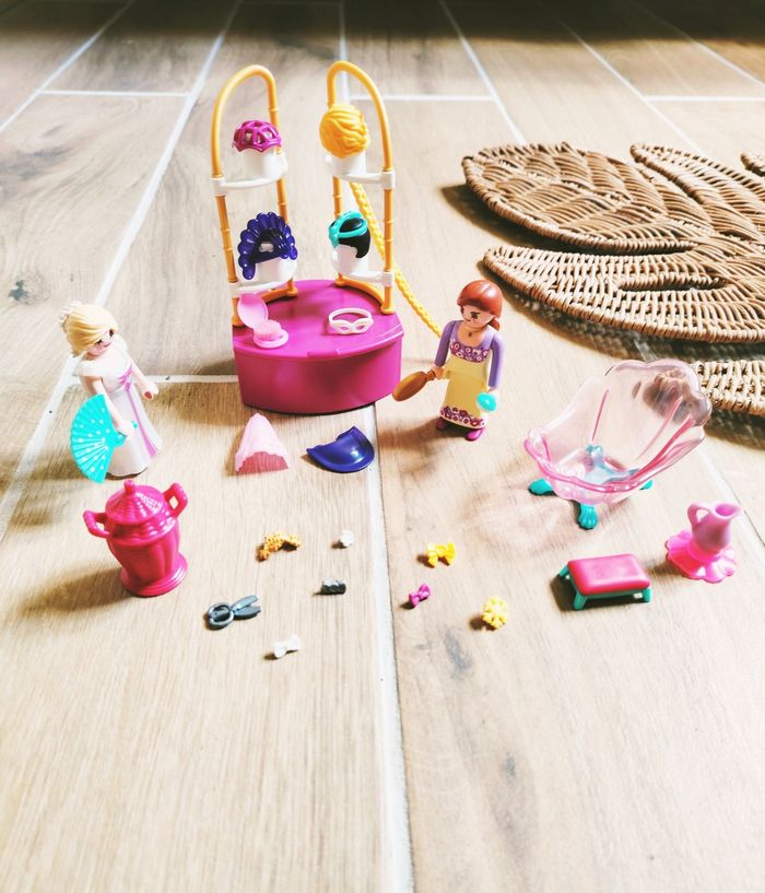👸Playmobil Salon de beauté coiffeur Princesses figurines/personnages et divers accessoires