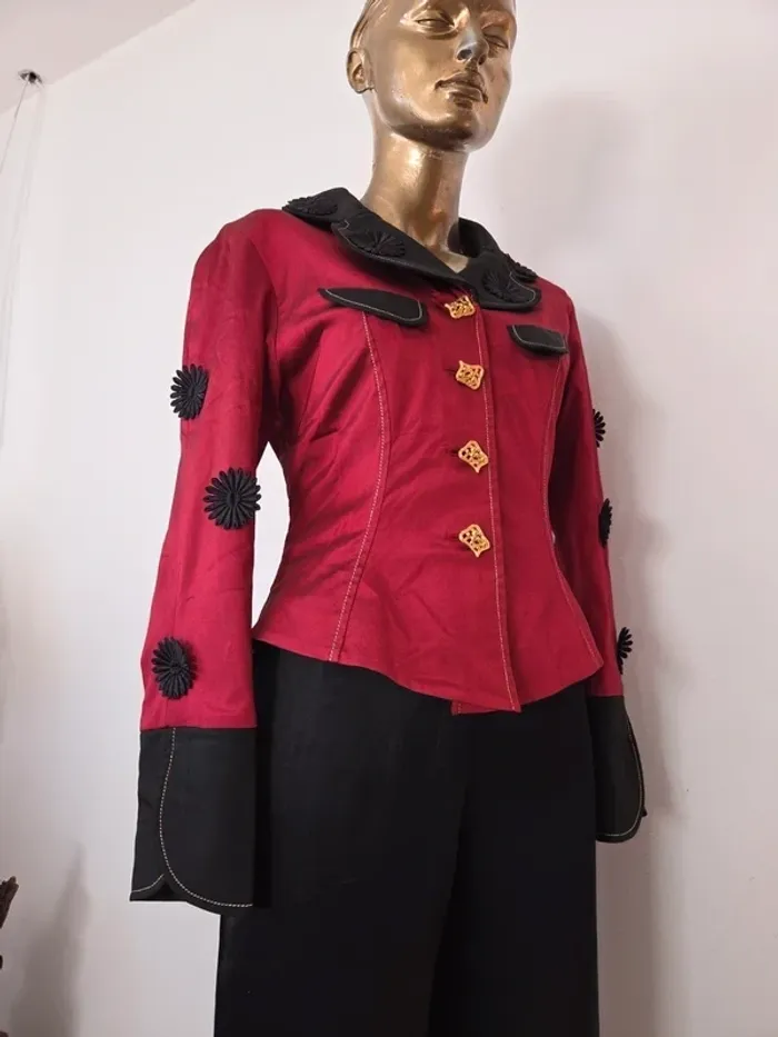 Blazer bordeaux Kristina Popovitch - photo numéro 3