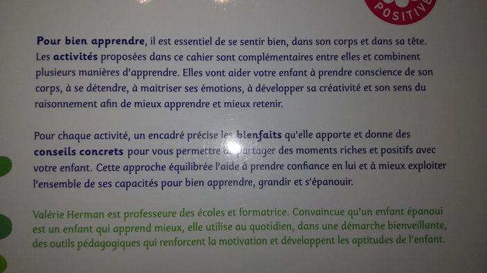 Ma maternelle épanouie, le cahier bien être pour mieux apprendre - photo numéro 5