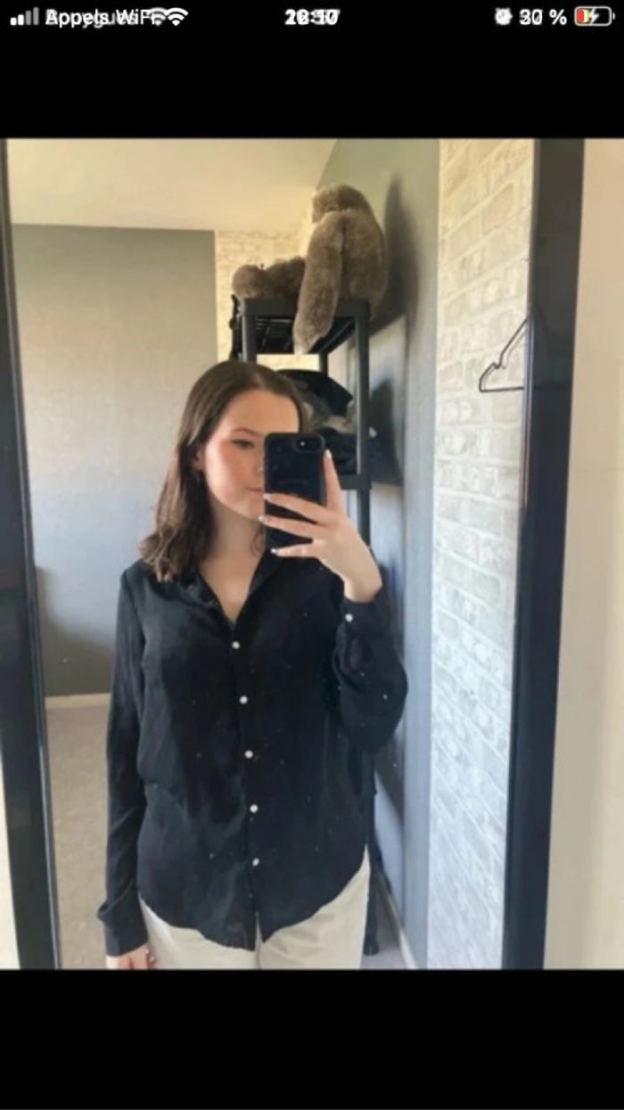 Chemise fluide noire - photo numéro 2