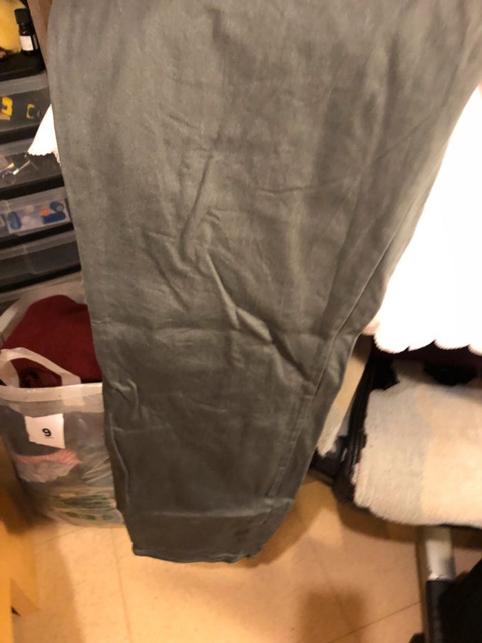 Pantalon femme taille 50 gris taille elastique - photo numéro 2