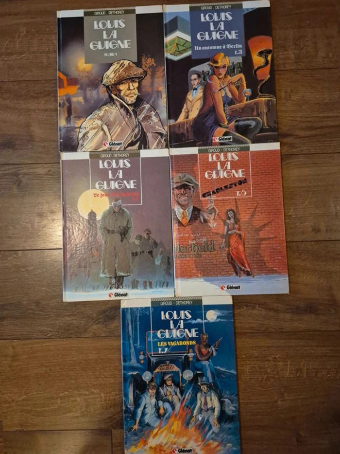 Lot de 5 bandes dessinées Louis la Gigne