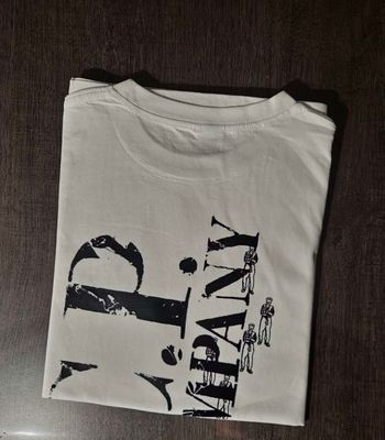 Tshirt CP Company – Taille M – Blanc et noir – Neuf avec étiquette