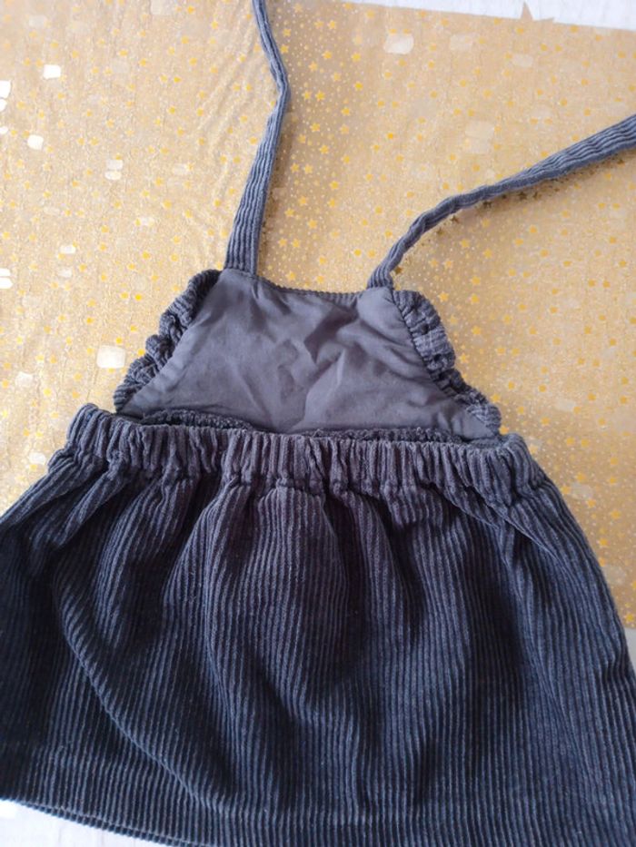 Robe gris foncé hiver bretelles 3 mois kiabi - photo numéro 3