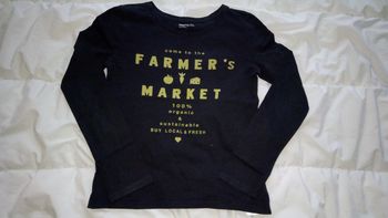 Tee-shirt manches longues noir et jaune