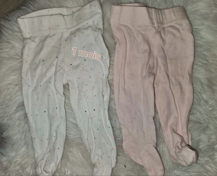 Lot pantalon à pieds