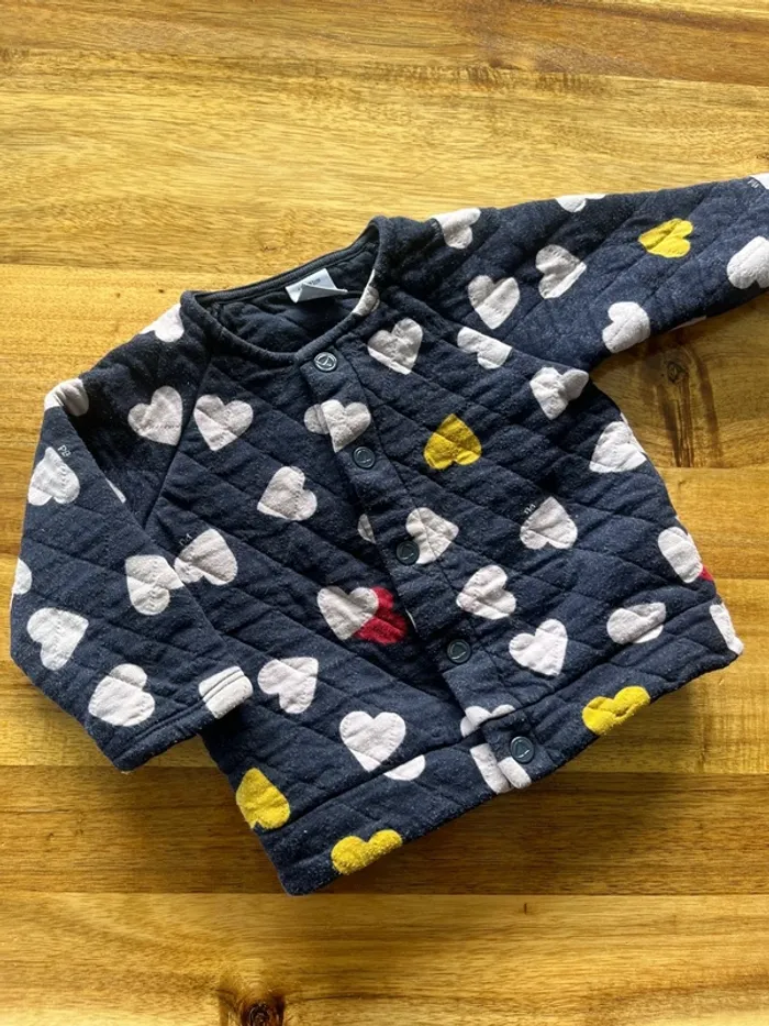 Gilet petit bateau cœurs