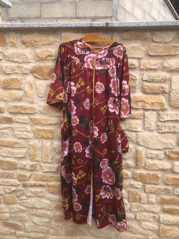 Longue robe style kimono fleurie