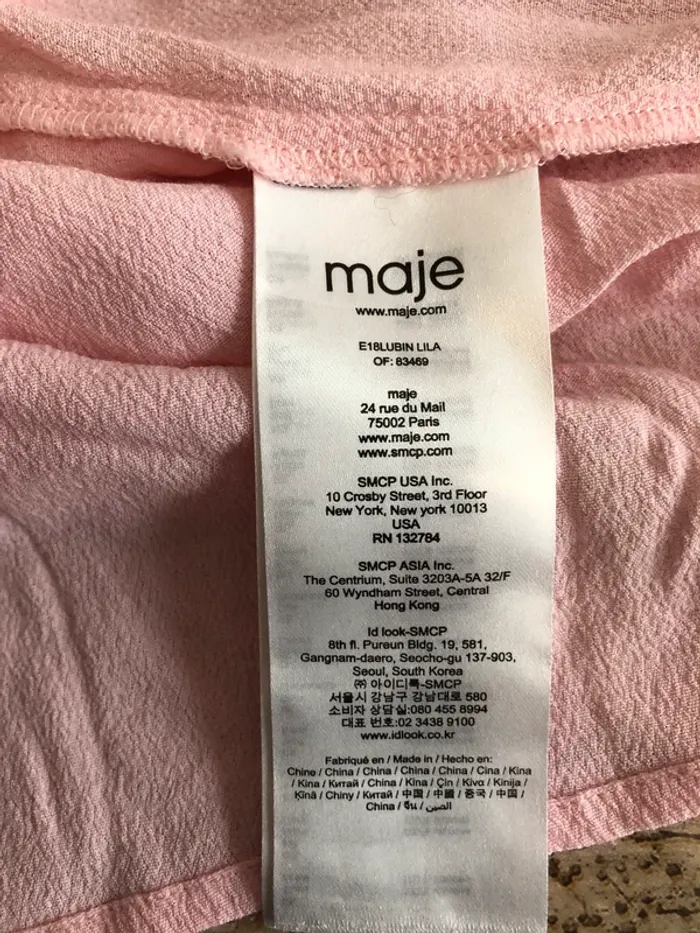 Blouse rose Maje - photo numéro 8