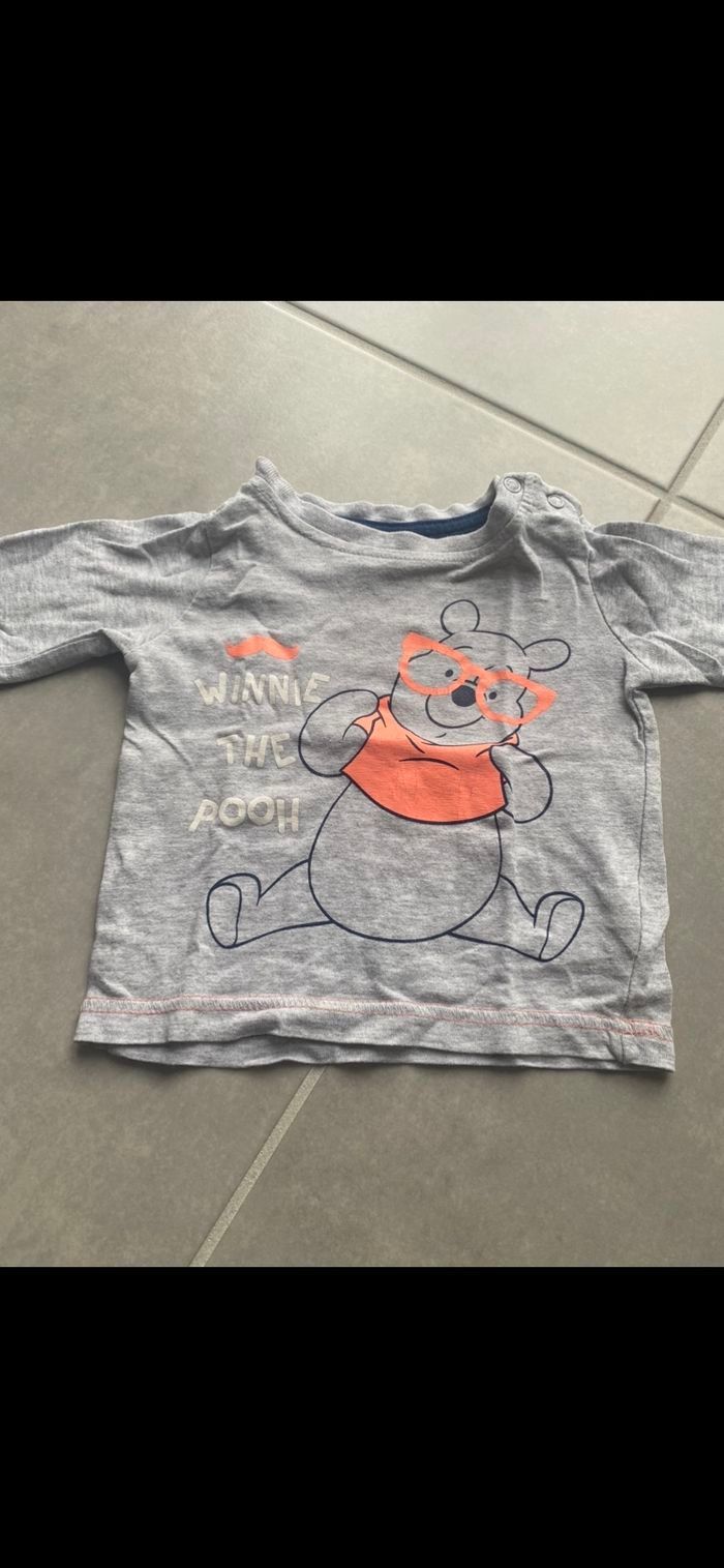 Tee shirt manches longues Winnie l'Ourson Disney 6 mois - photo numéro 3