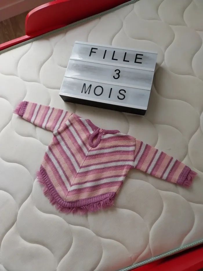 Poncho fille 3 mois - photo numéro 2