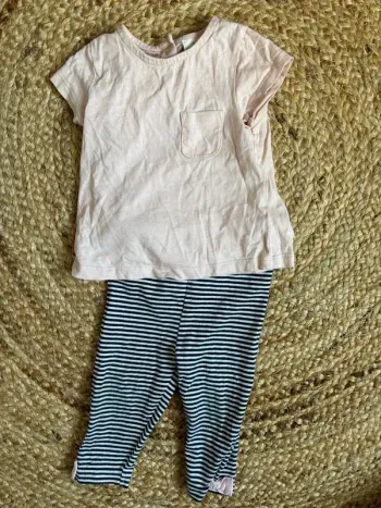 Ensemble tenue 2 pièces 12 mois tbe