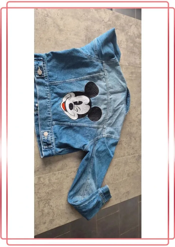 Veste en jeans Mickey fille - photo numéro 5