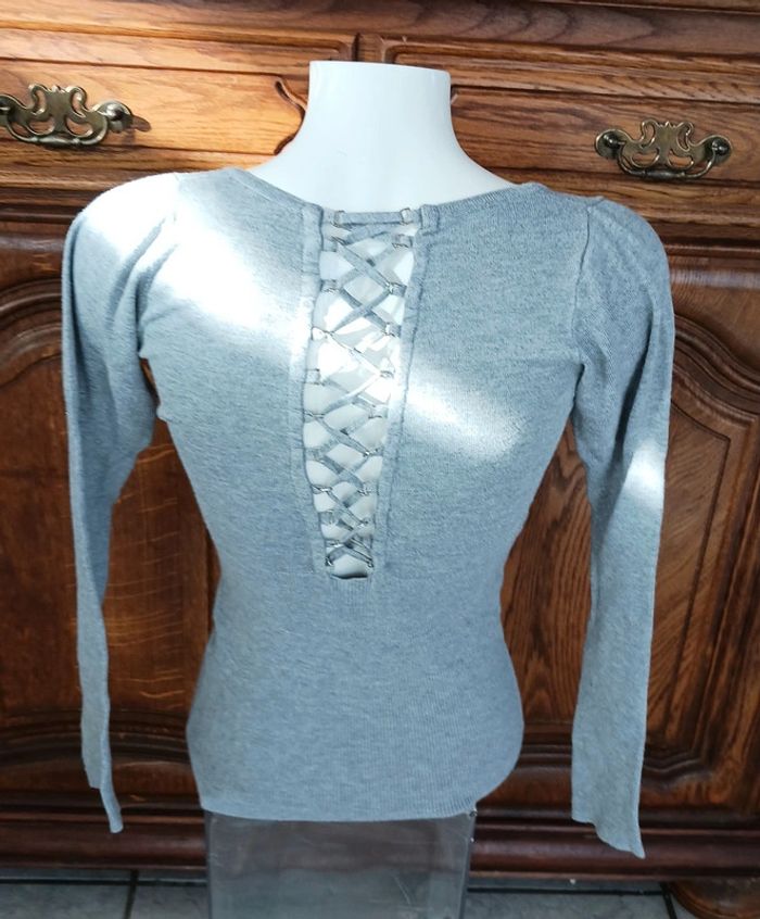Pull gris taille unique enzoria - photo numéro 2