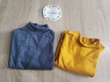 Lot de 2 sous pulls bébé 24mois orchestra