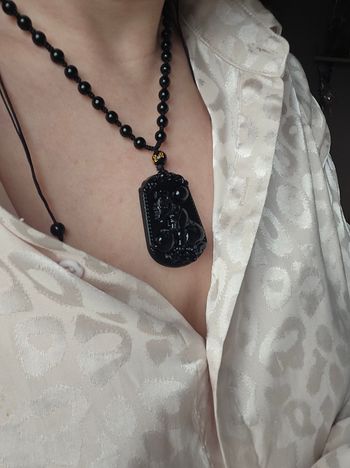 Collier Obsidienne Noire neuf – Pierre de protection