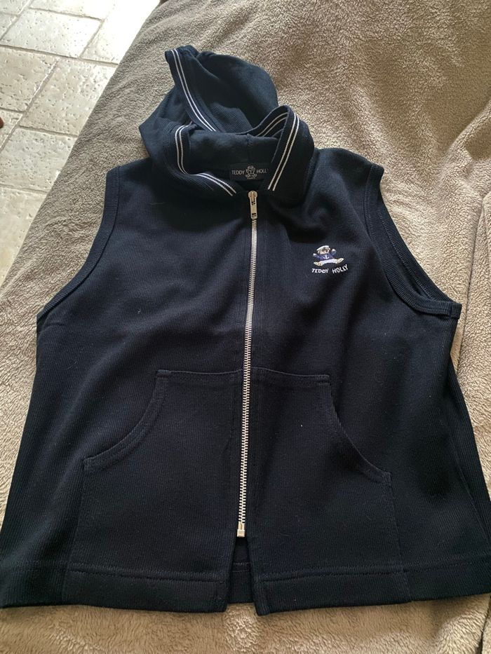 Gilet femme sans manche bleu marine