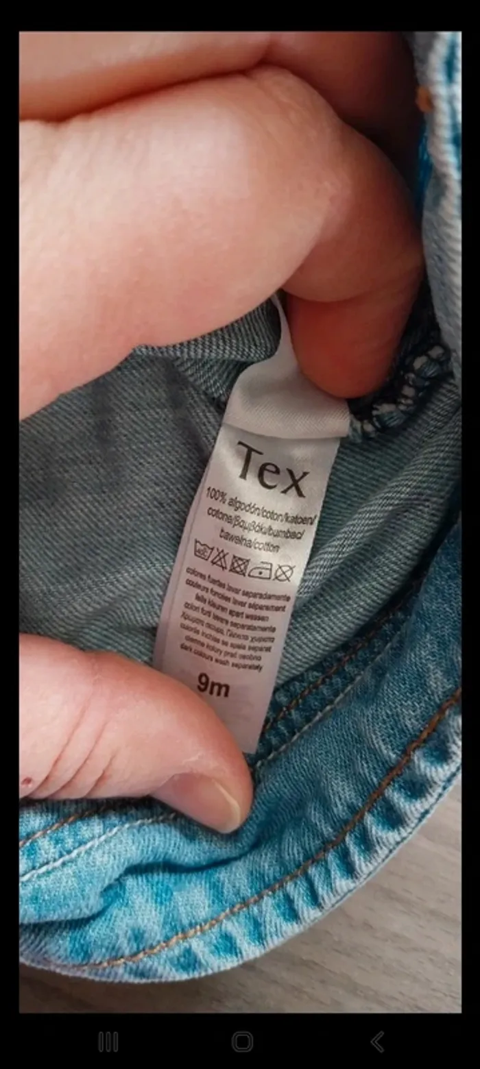 Robe en Jean Tex neuve 9 mois - photo numéro 4