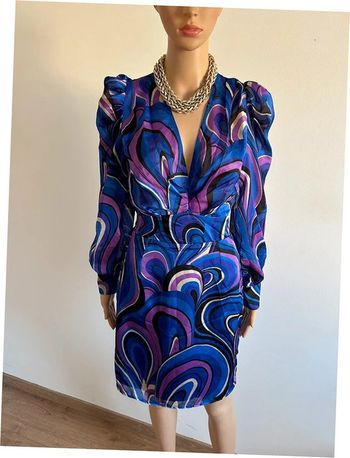 Robe imprimée neuve à manches longues Morgan taille 34 (valeur 80€)