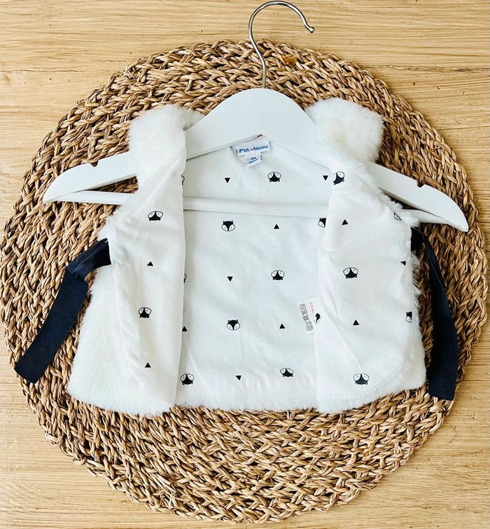 Gilet sans manches fourrure P’tit bisou - photo numéro 4