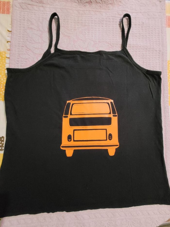 Tee-shirt à bretelles Combi Volswagen - photo numéro 4