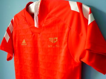 T-shirt sport garçon 12 ans adidas rouge football TBE manches courtes