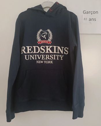 Sweat a capuche redskins junior 12 ans