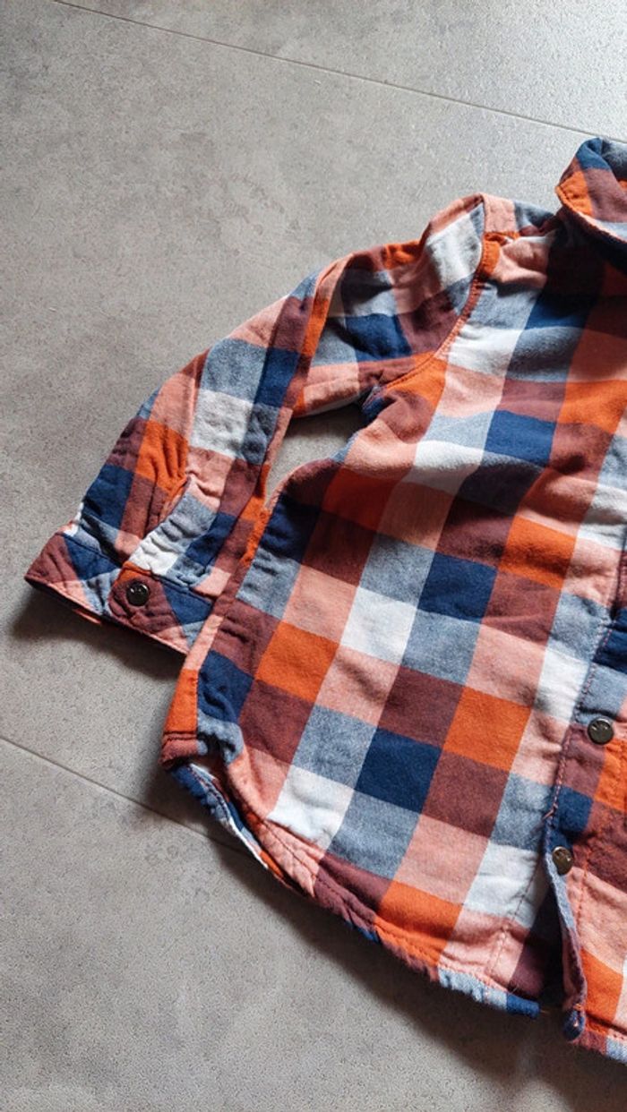 Chemise à carreaux DPAM 18 mois - photo numéro 4