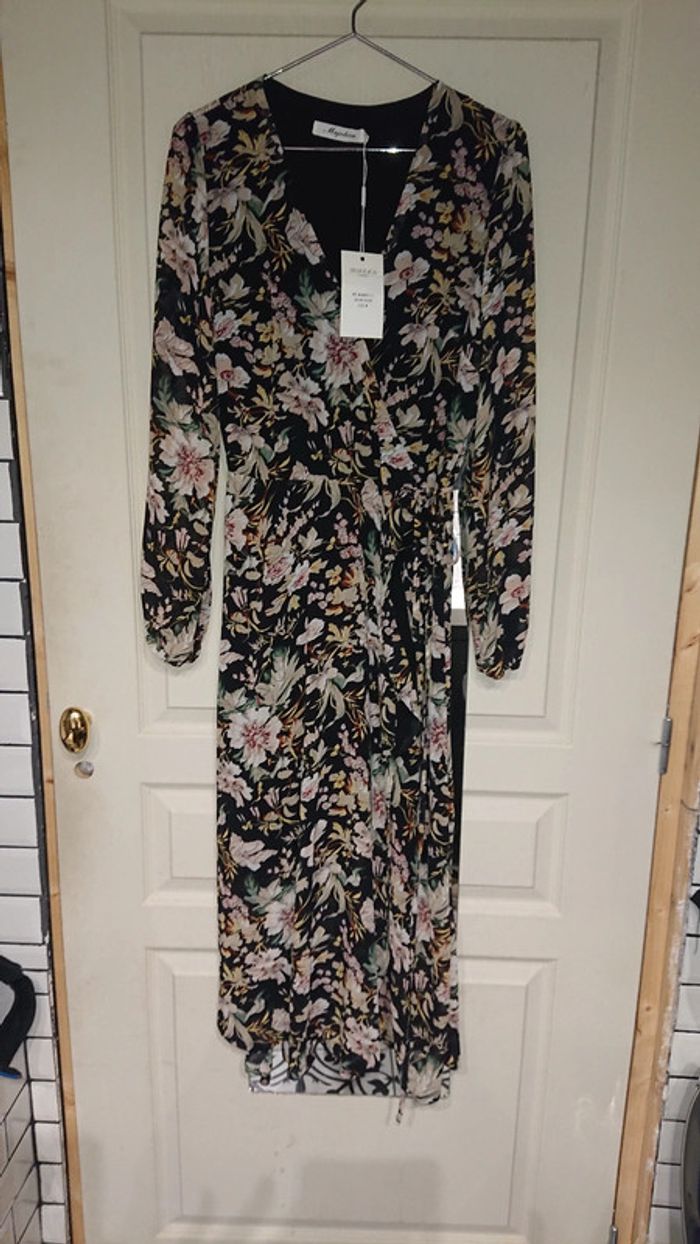Robe longue porte feuille d'été marjolika t 38 neuve - photo numéro 2