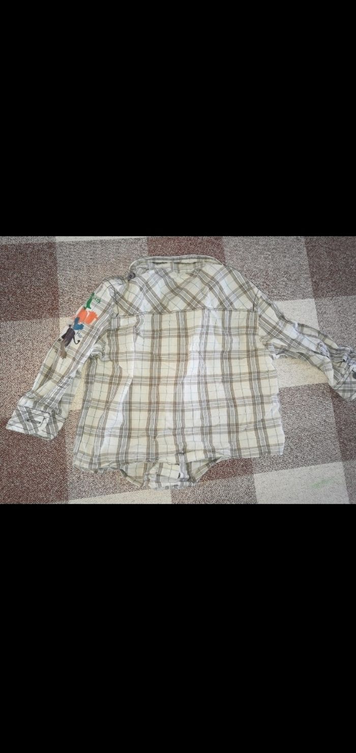 Chemise 9 mois à carreaux manches longues kitchoun - photo numéro 3