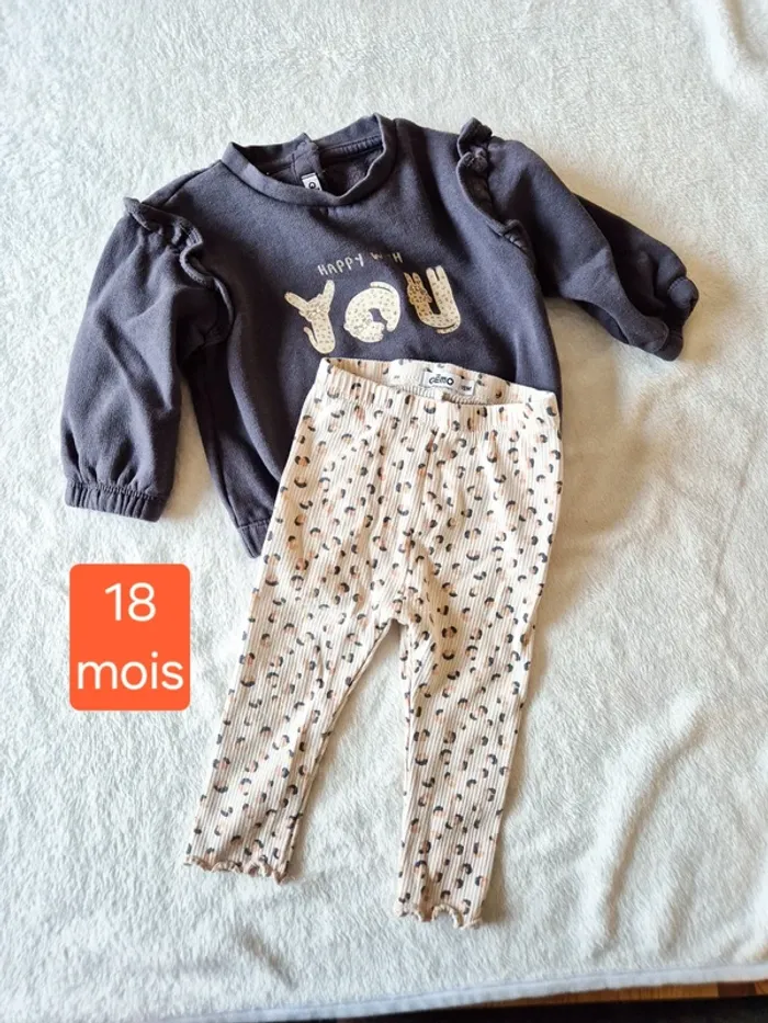 Ensemble léopard Gemo 18 mois