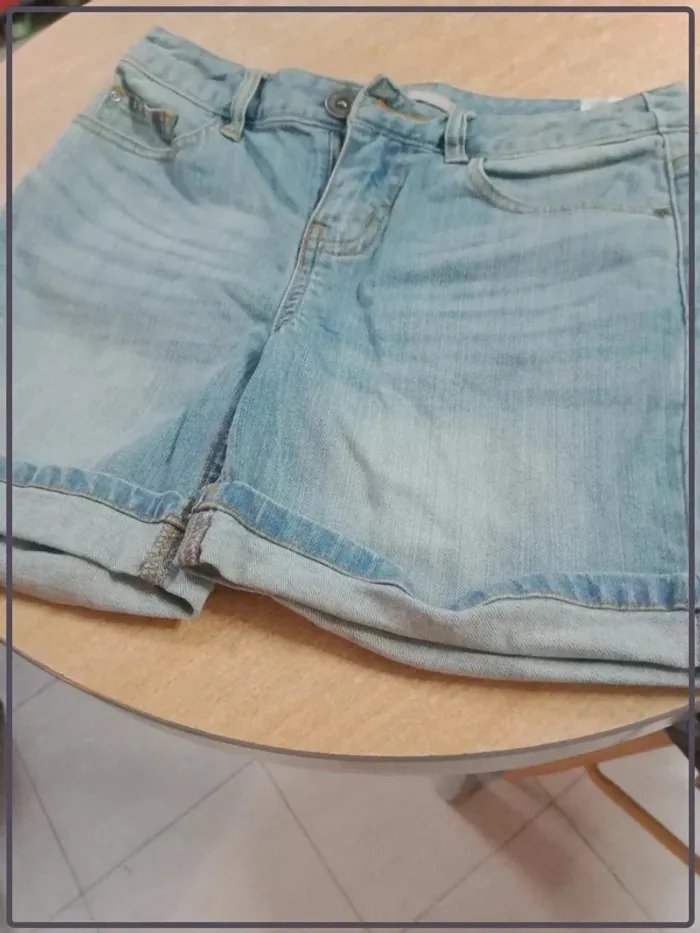 Short en jean femme