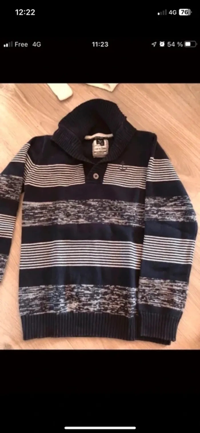 Pull terre de marins 10 ans