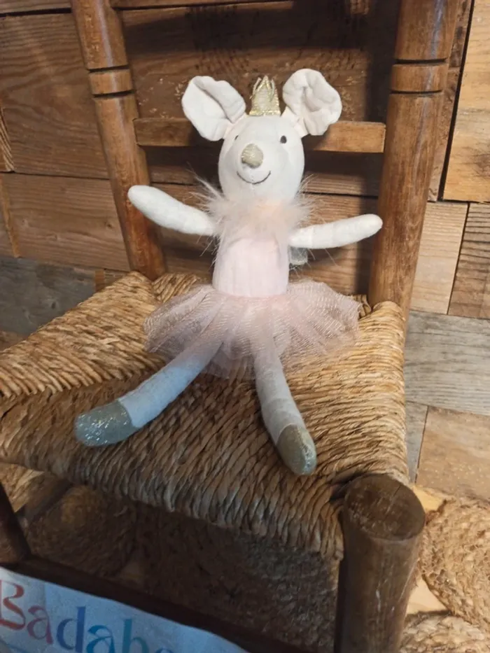 Peluche souris danseuse Maison du monde tbe - photo numéro 3