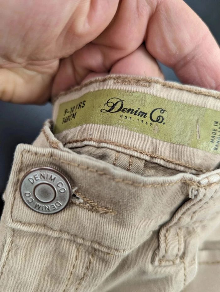 Pantalon en toile beige 9-10 ans garçon - photo numéro 2