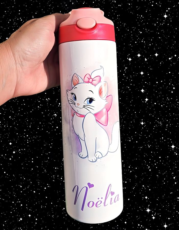 Gourde personnalisée 750ml marie aristochats