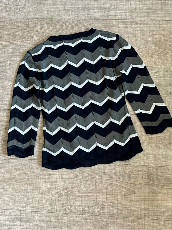 Pull court rayé Drôle de Copine taille S/M TBE - photo numéro 8