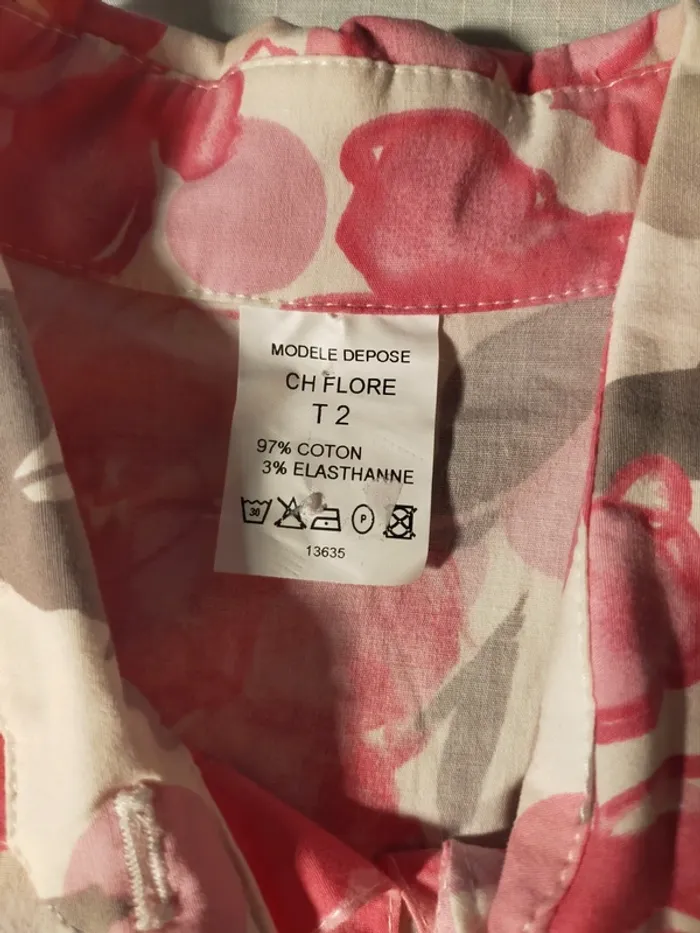 Chemisier sans manches rose T2 - photo numéro 5