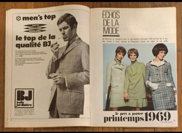 Ancien magazine Écho de la mode 1969 N°6 Vintage - photo numéro 3