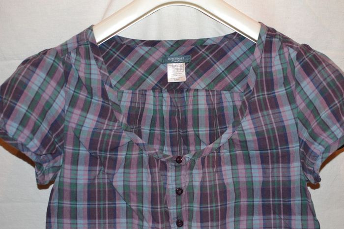 Blouse manches courtes violet - photo numéro 2