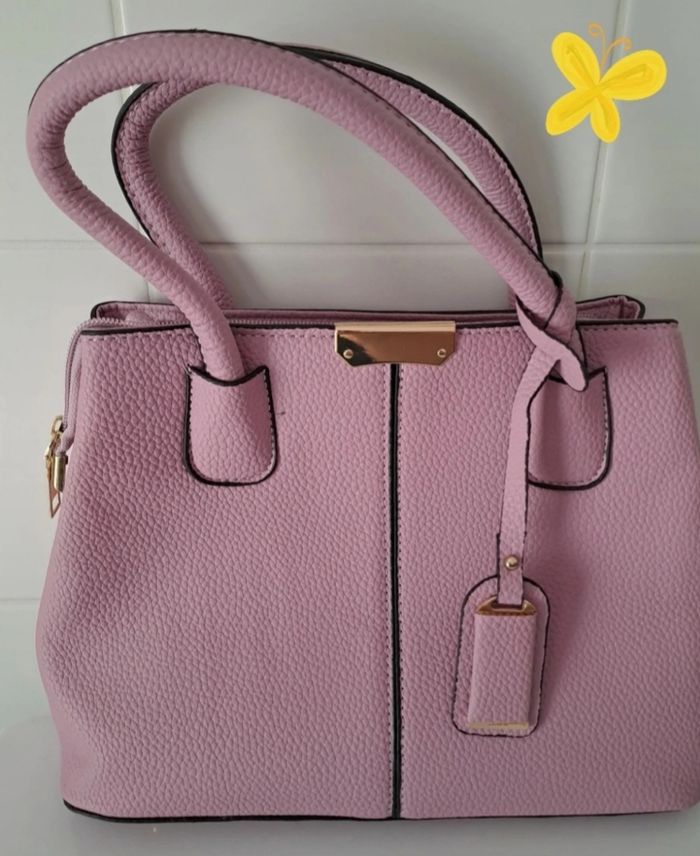 Sac à main avec bandoulière rose neuf - photo numéro 1