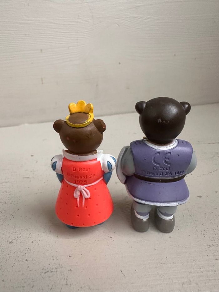 Figurine petit ours brun chevalier et princesse - photo numéro 3