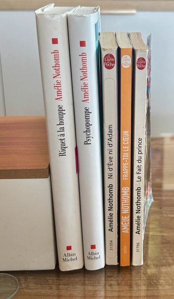 Lot 5 livres Amélie Nothomb