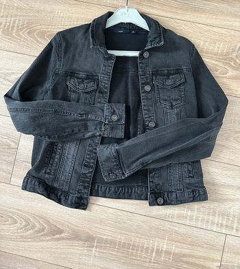 Veste en jean noire