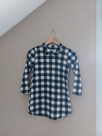 Robe chemise à carreaux