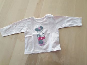 Pull fin bébé fille 6 mois rose Minnie Disney